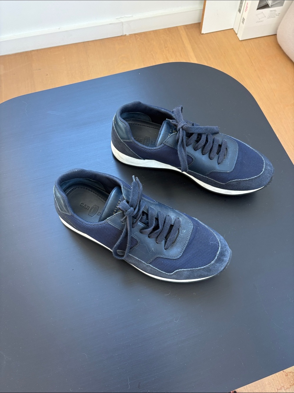 Men's Casual Navy Lace-Up Sneakers